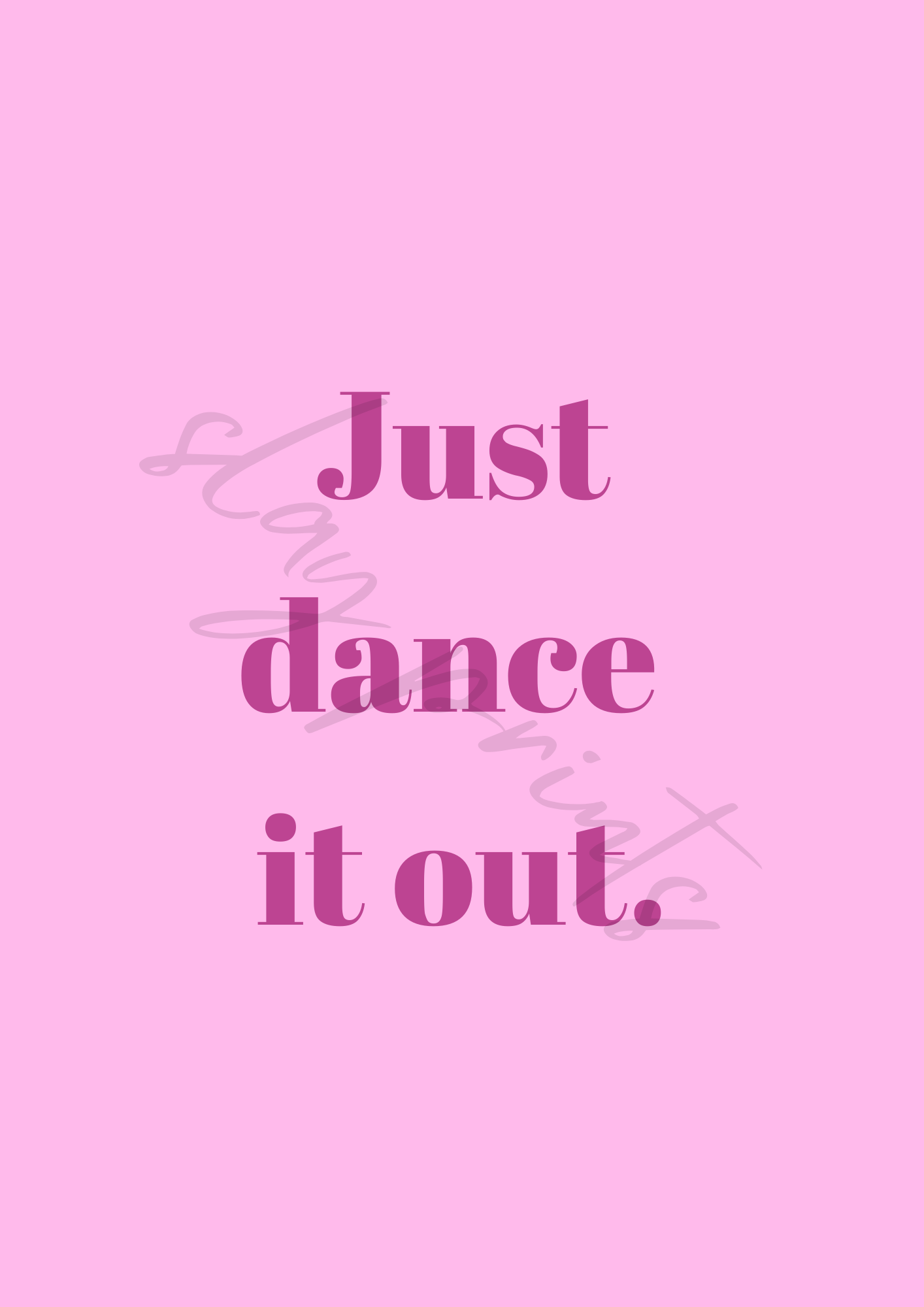 just dance it out poster